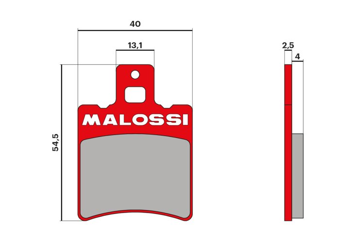(image for) Malossi Racing Brake Pads for Aprilia SR50