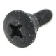 (image for) Screw 6x16mm with Collar. Black