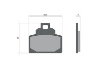 (image for) Malossi Rear Brake Pads for Vespa GTS 310