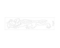 (image for) White Lion Sticker - Left 23 cm