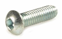 (image for) Screw M4x12 mm, Inner Hexagonal, Lens Head, Steel, Zinc Plated,