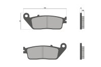 (image for) Malossi SPORT Brake Pads for Yamaha S-Max FRONT