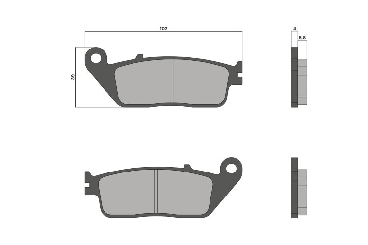 (image for) Malossi SPORT Brake Pads for Yamaha S-Max FRONT