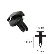 (image for) Plastic Clip or Rivet for Honda 90683-GAZ-003