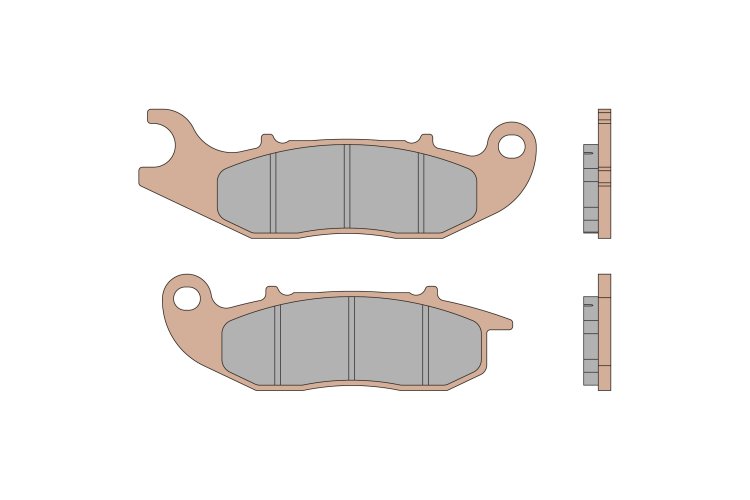 (image for) Malossi Sintered Brake Pads for 2019 and Newer Honda PCX ADV 150