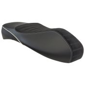 (image for) Piaggio Seat for Vespa GTS HPE Black with White Piping