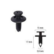 (image for) Plastic Clip or Rivet for Suzuki 09409-06313