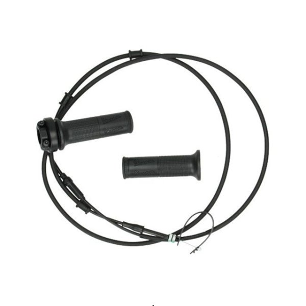 (image for) Complete Throttle and Cable Assembly for Vespa Primavera and Sprint 50cc 3 valve