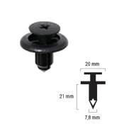 (image for) Plastic Clip or Rivet for Honda 90684-MBG-000