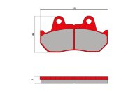 (image for) Malossi Racing Brake Pads for Honda Helix