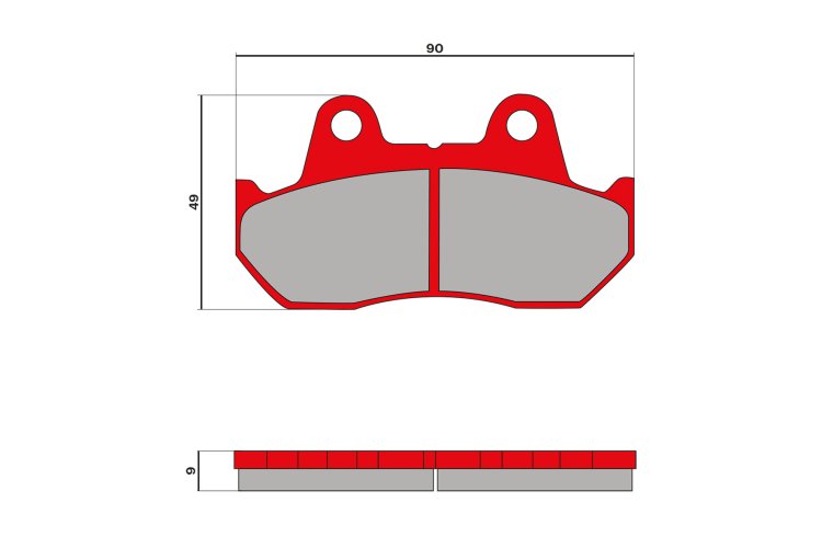 (image for) Malossi Racing Brake Pads for Honda Helix