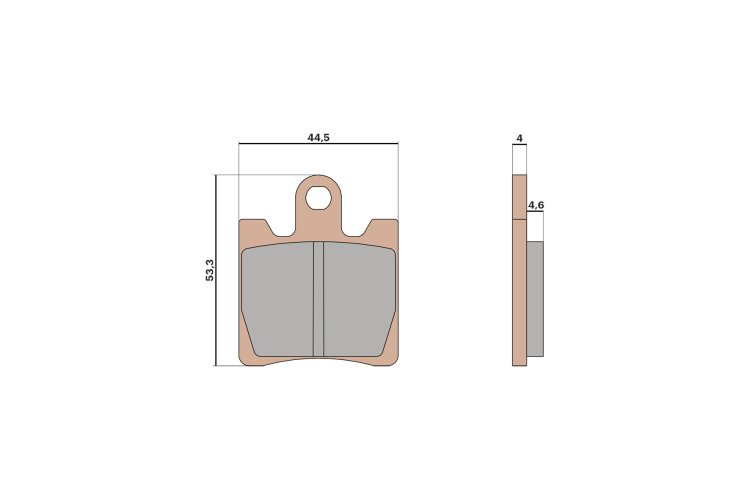 (image for) Malossi Sintered Brake Pads for Suzuki Burgman 400 2002-2006