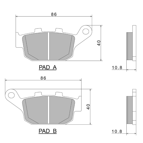(image for) Brake Pads REAR for Honda Reflex SINTERED