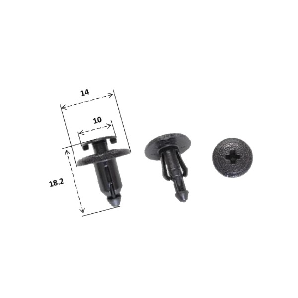 (image for) Plastic Clip or Rivet for Honda 90683-MBW-003